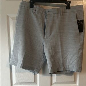 Callaway Men's Light Gray Flat Front Shorts